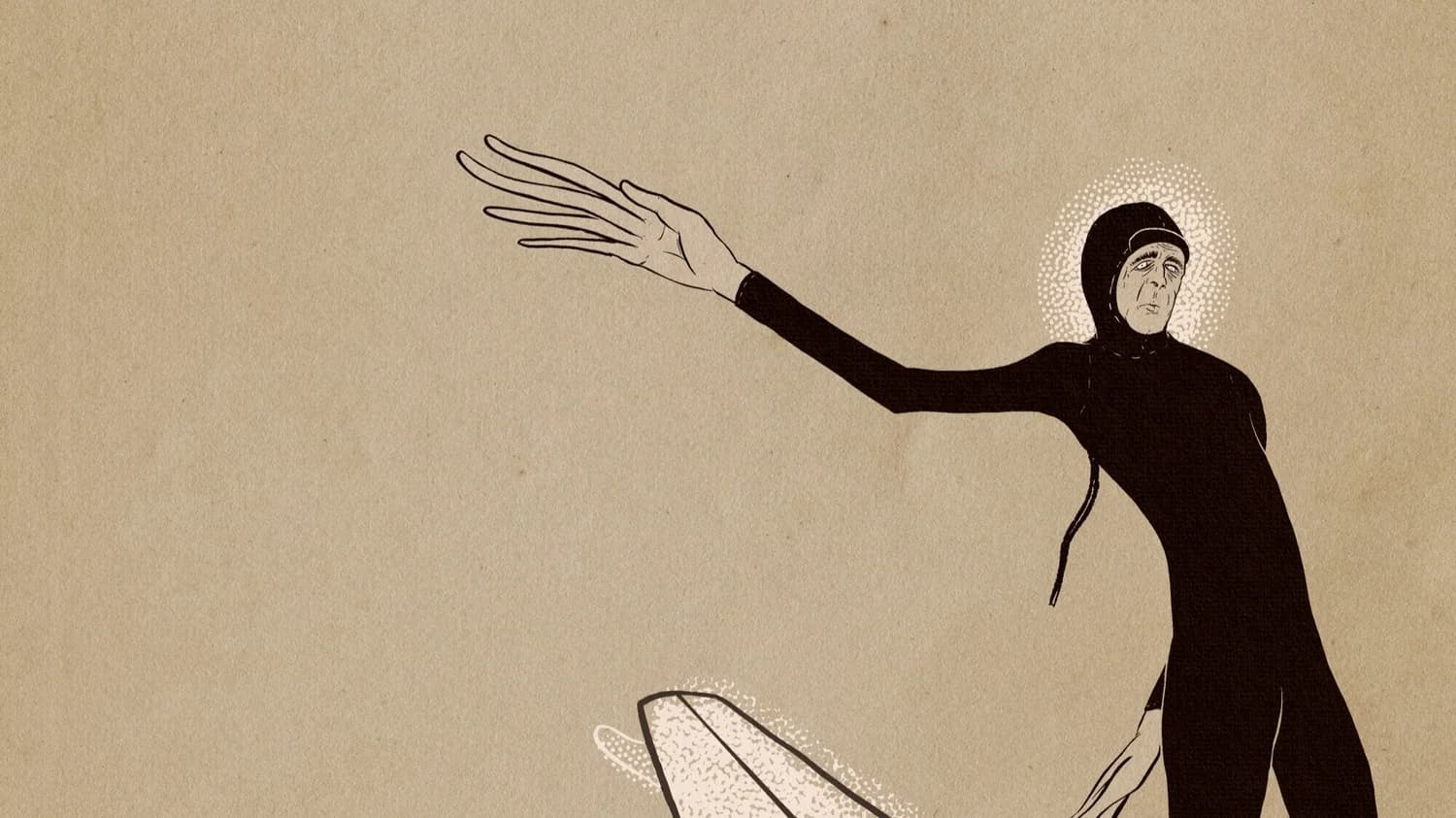 Knoffy surfer illustration background