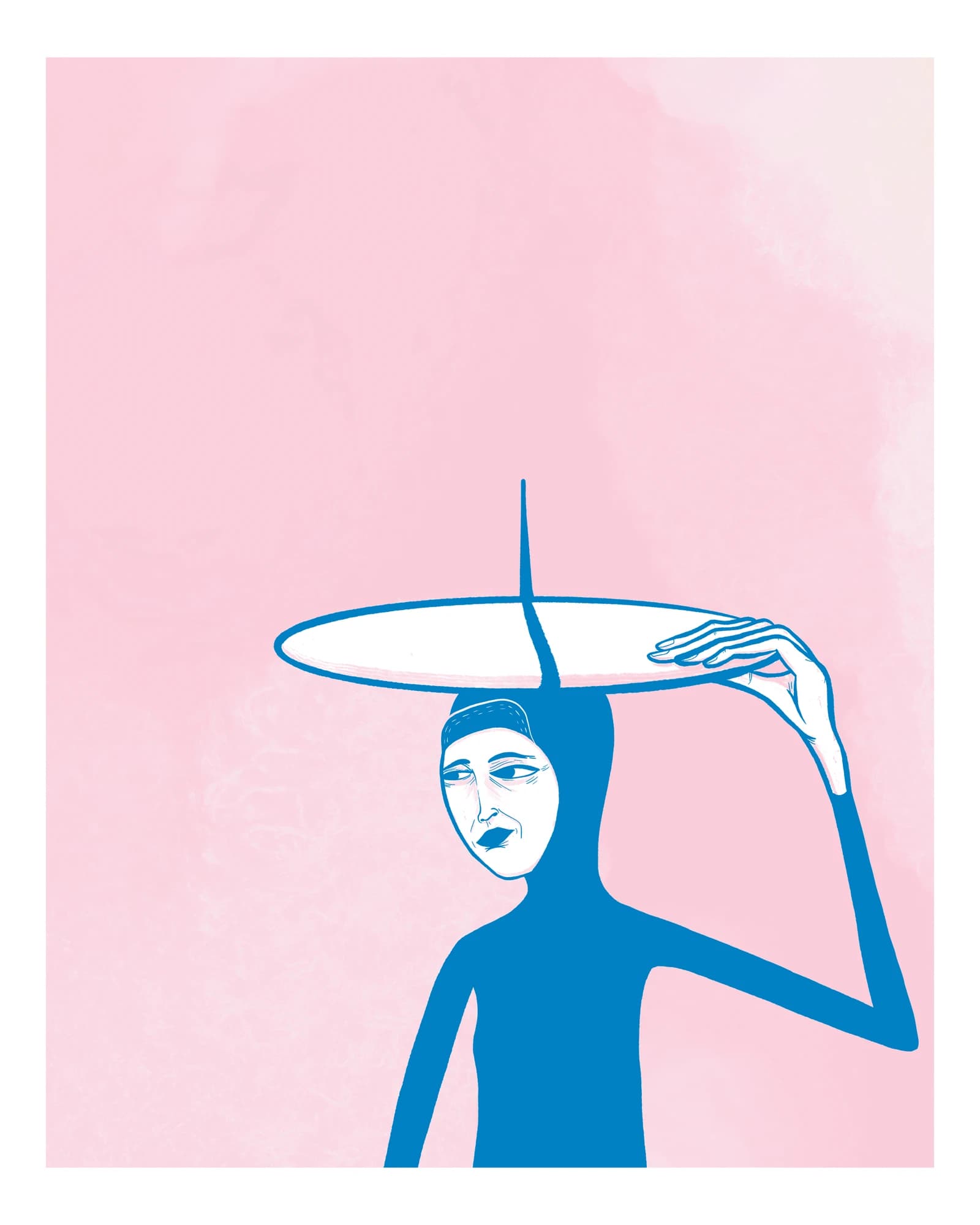 Balance surf art print