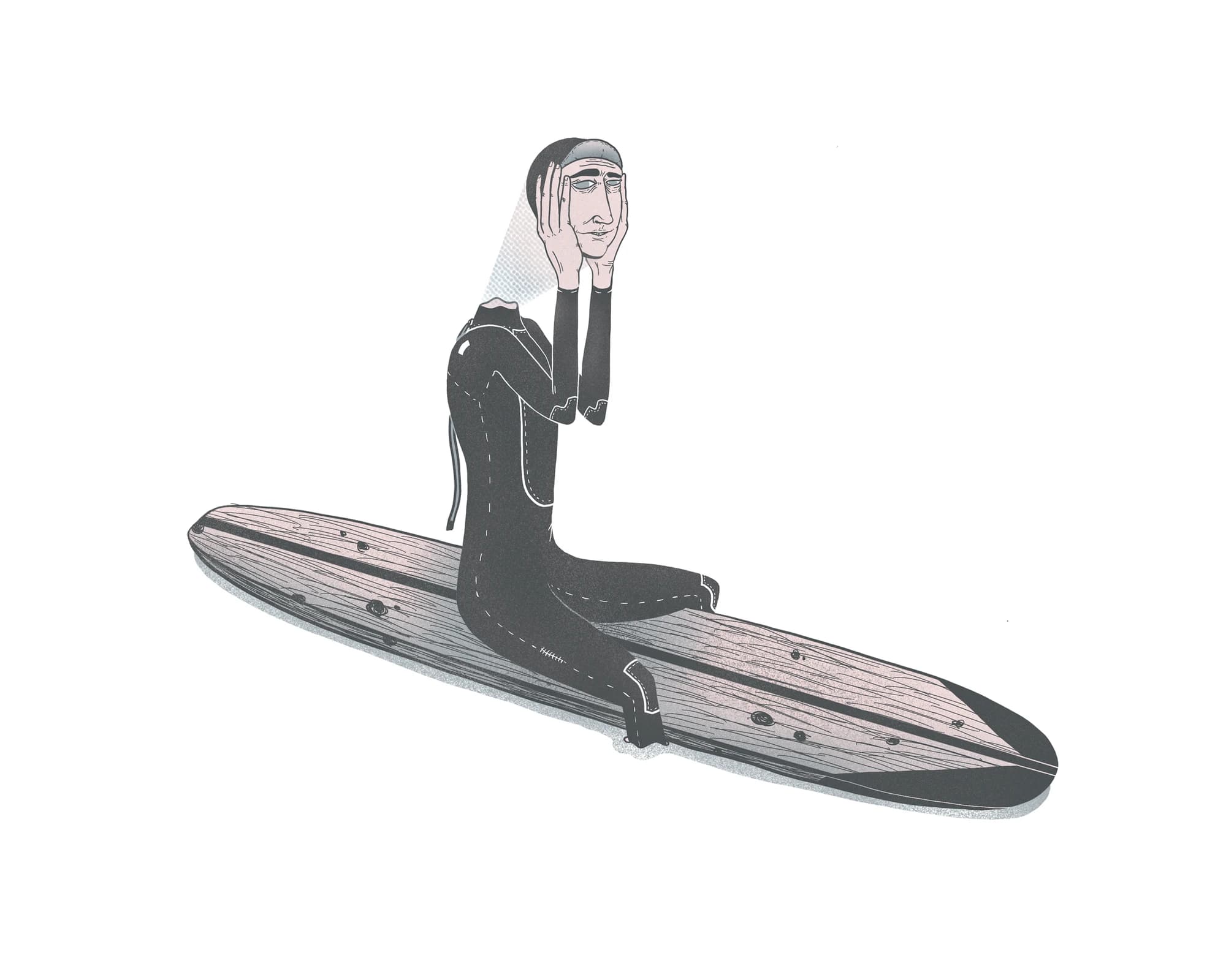 Disconnect surf art print