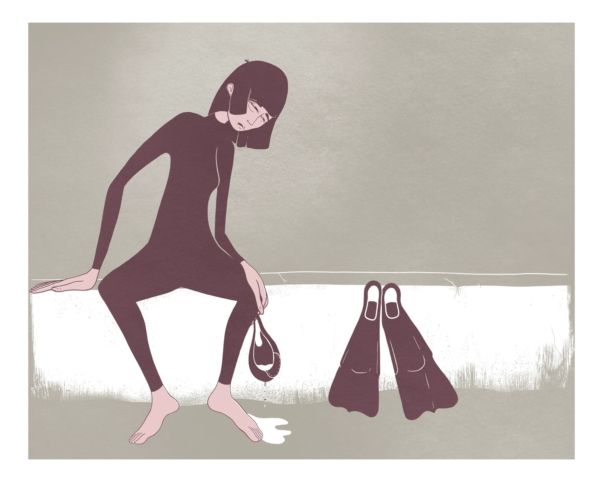 Drained surf art print