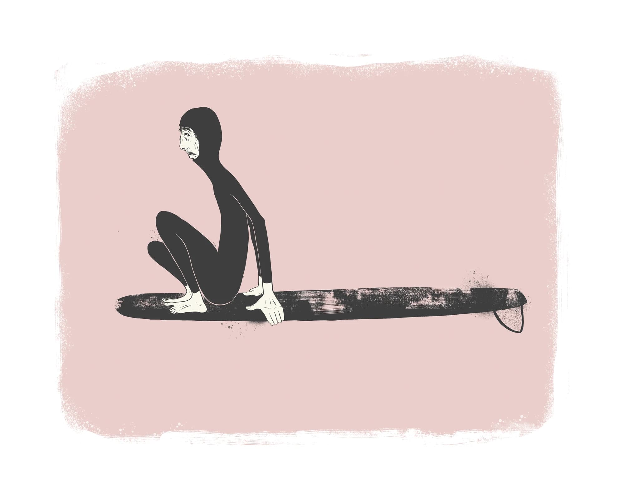 Perch surf art print