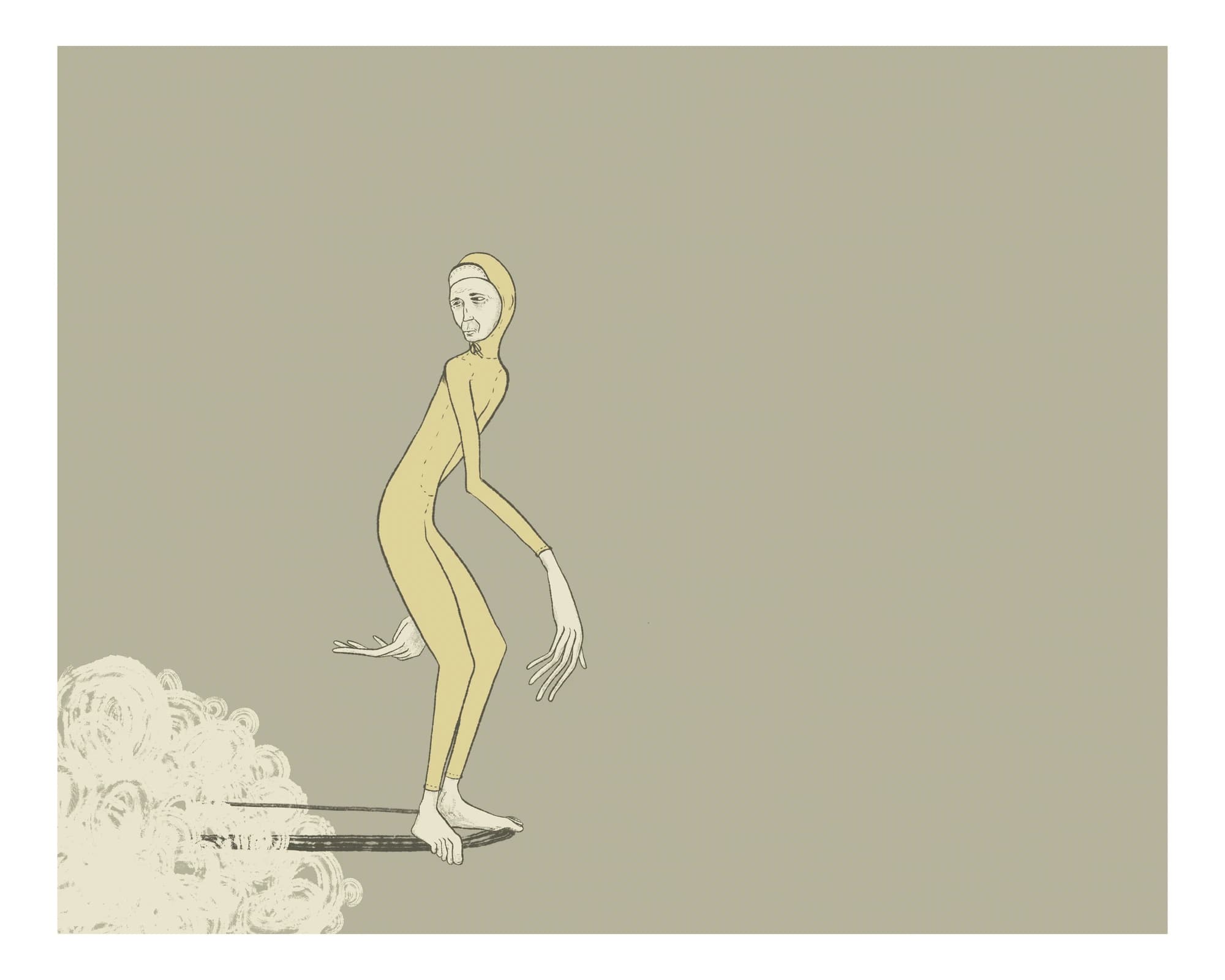 Push surf art print