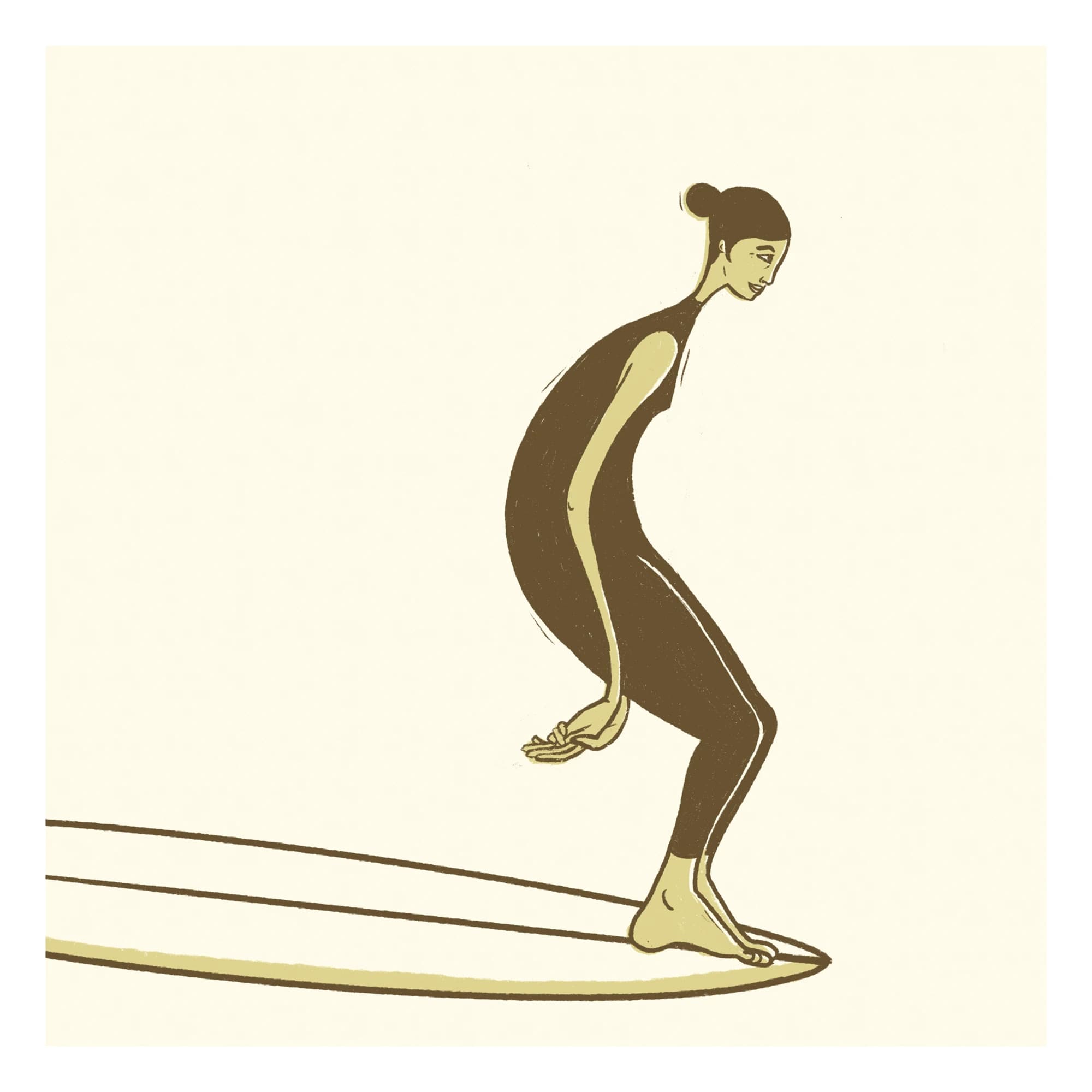 Steady As She Goes surf art print