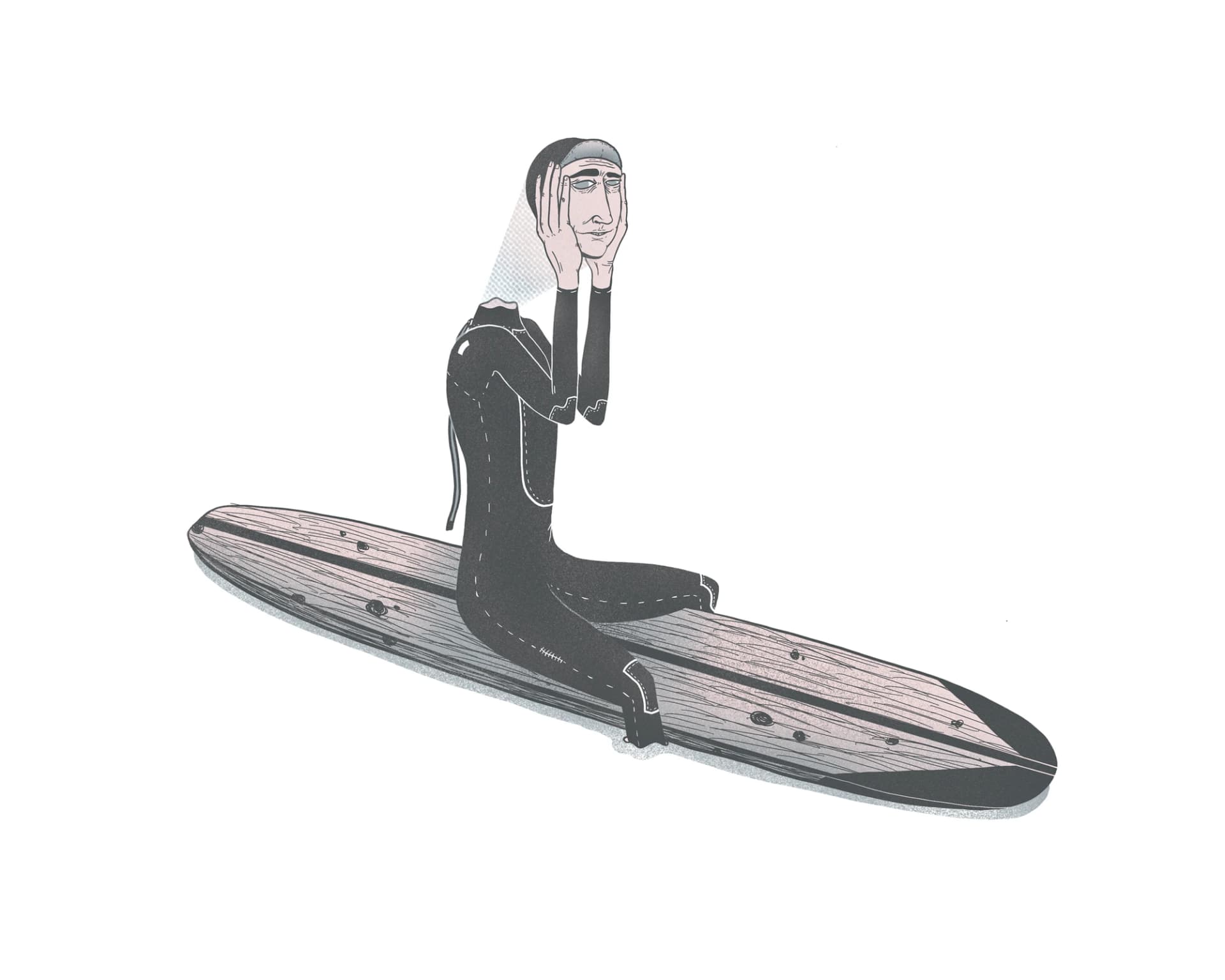 Disconnect surf art print