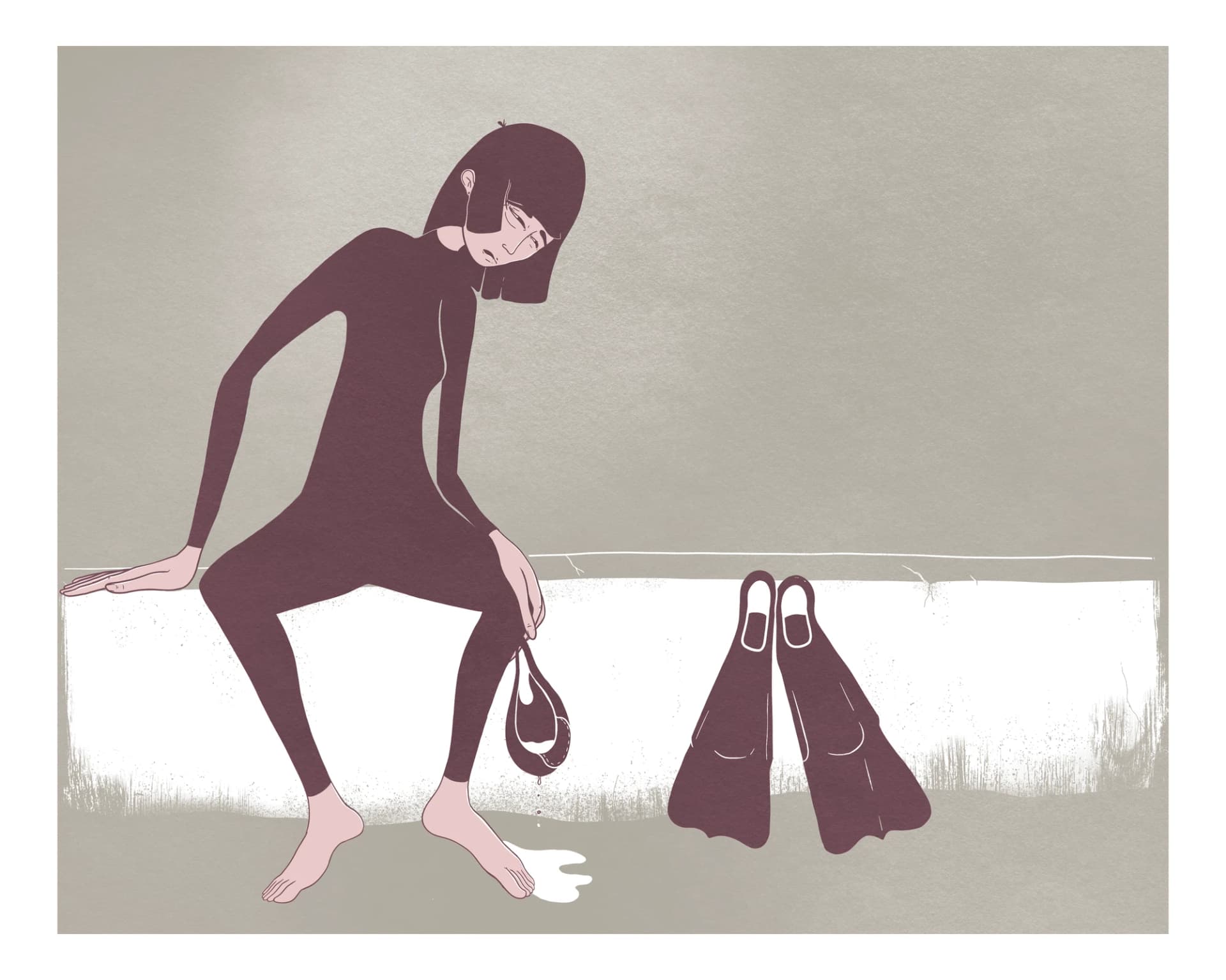 Drained surf art print