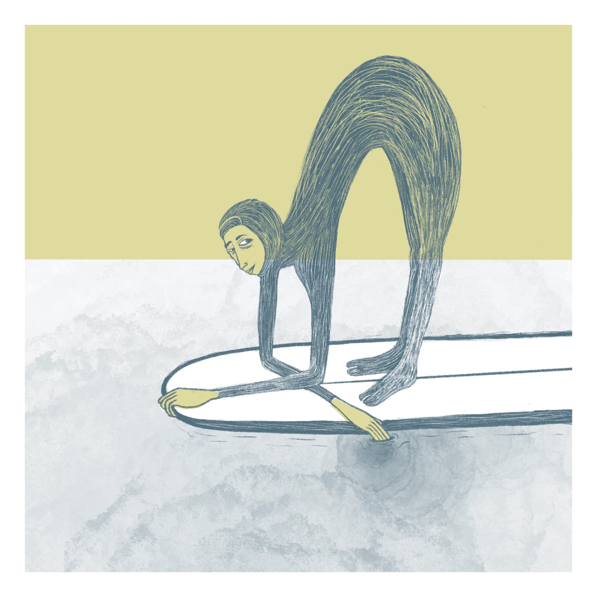 Finger Dip surf art print