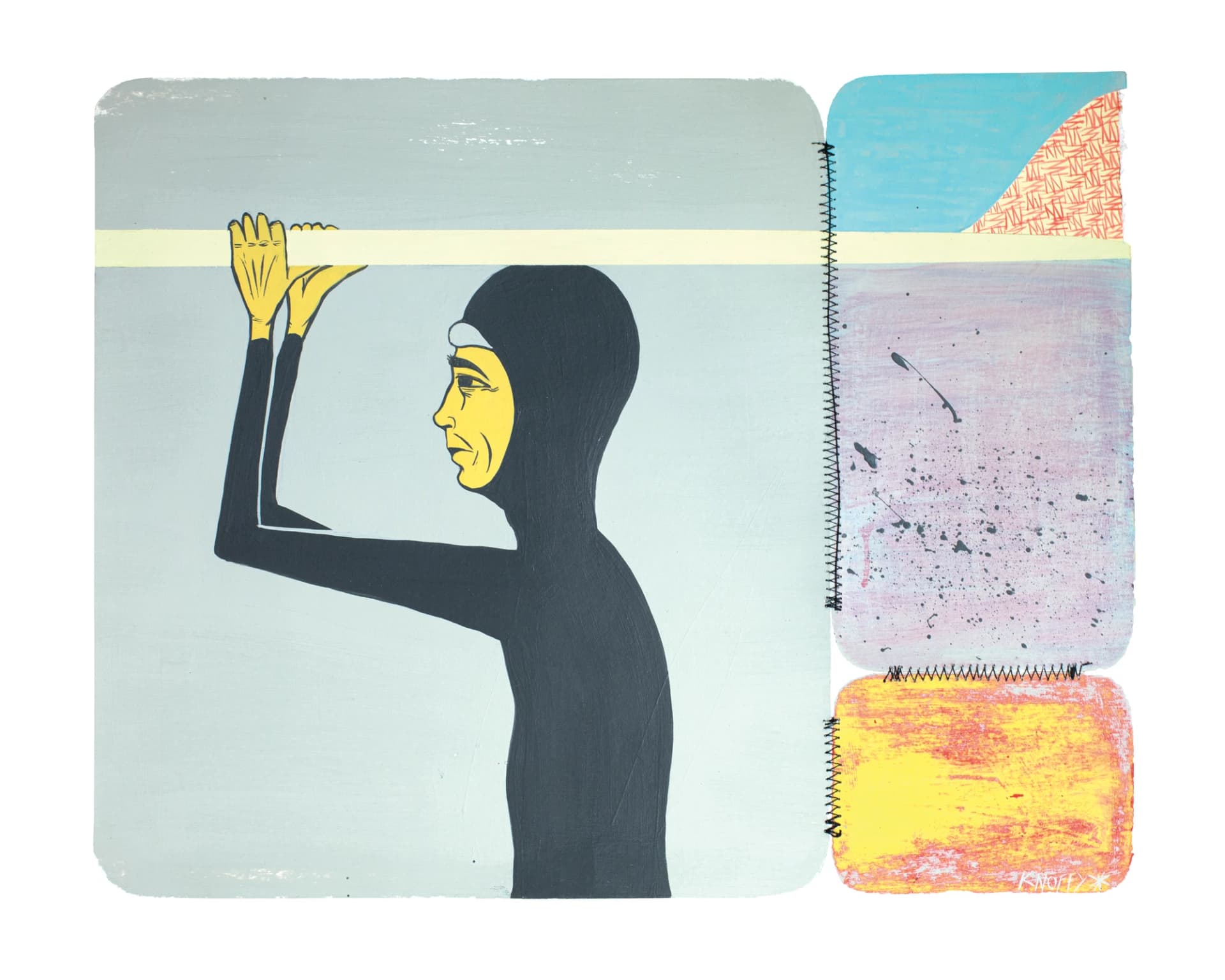 Loghead surf art print