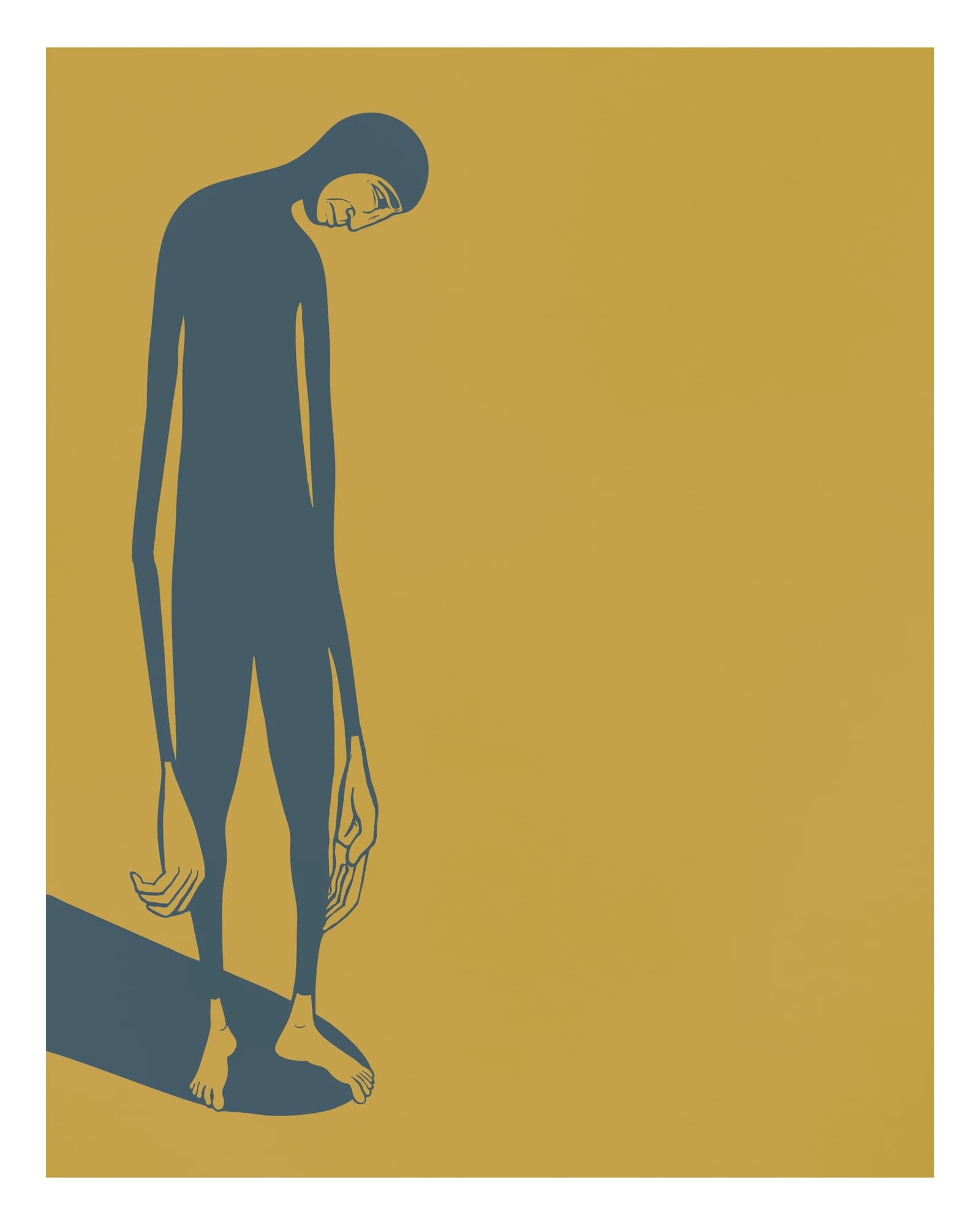 Slouched surf art print